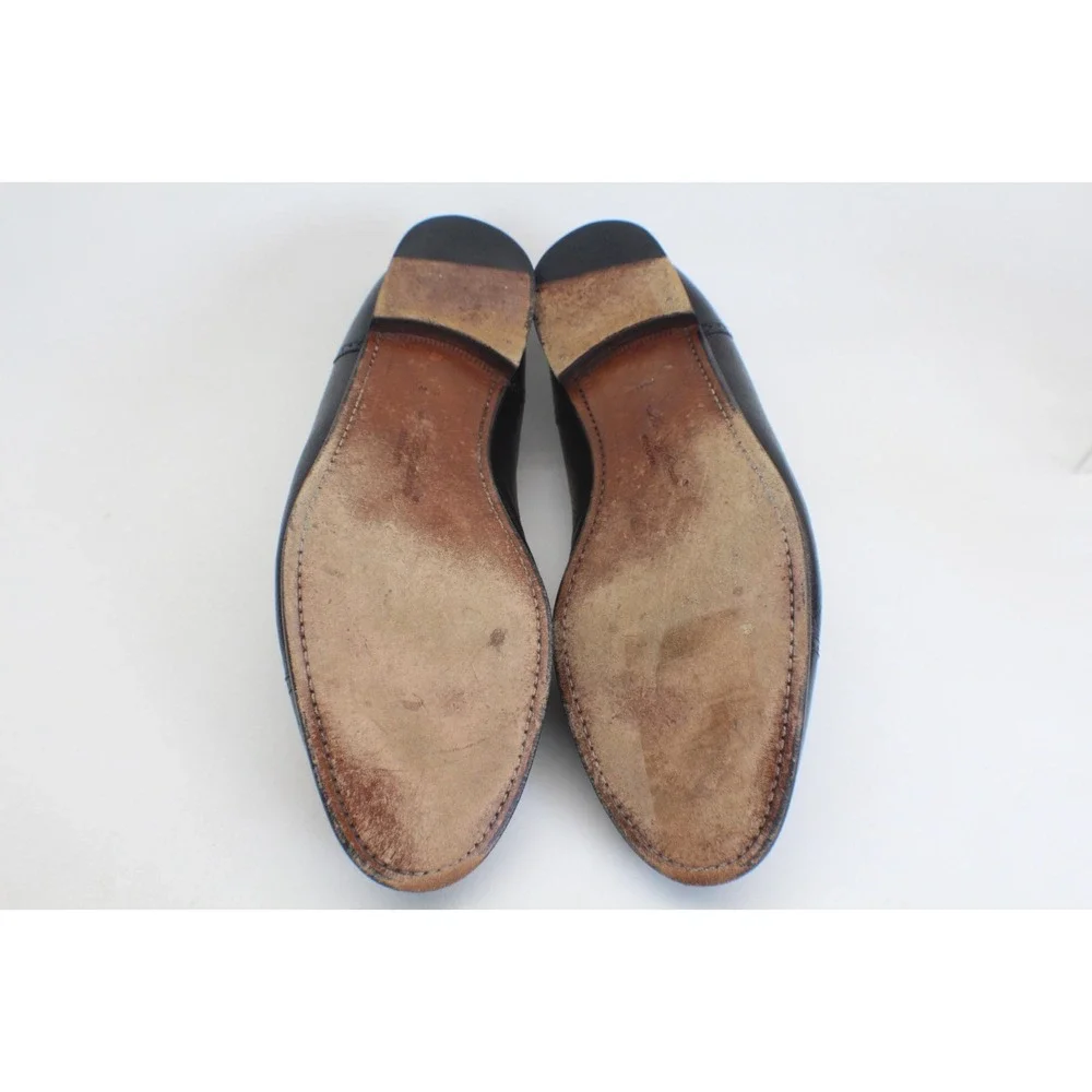 Mezlan Havana‎ Black Dress Shoes Mens 15 W Spain Tassel Brogue Loafer Old Money